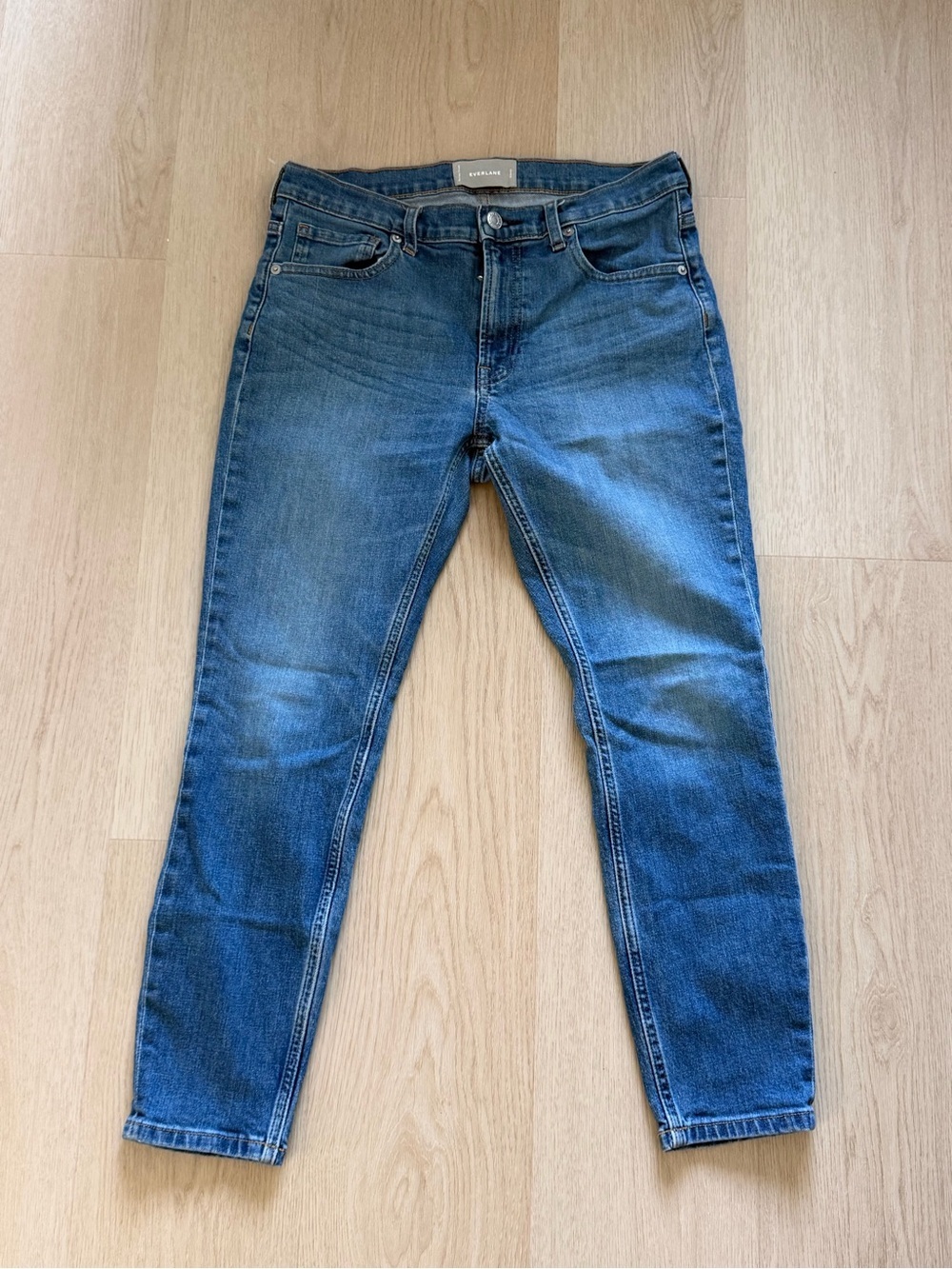 Everlane Blue Women's Skinny Jeans ankle NWOT - Picture 2 of 5
